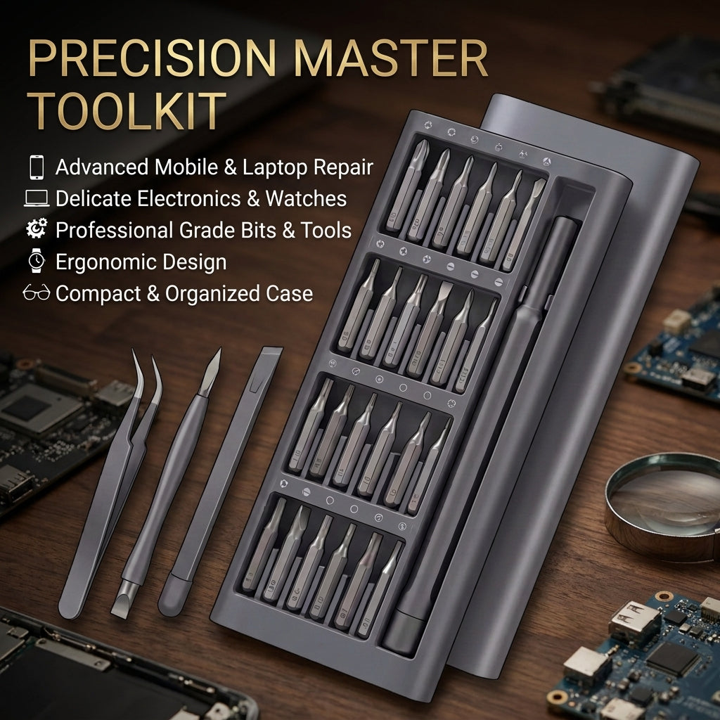 24-in-1 Precision Screwdriver Kit – Multi-Bit Repair Tool Set